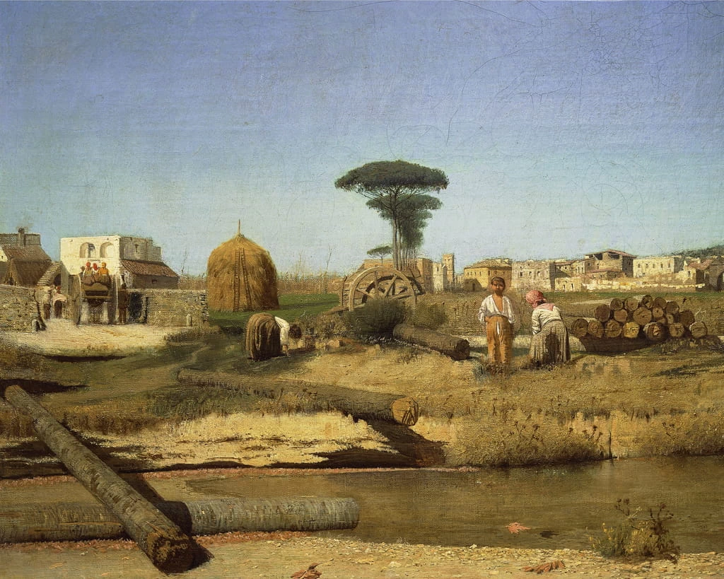 Giuseppe De Nittis - Fattoria vicino a Napoli, Museo di Capodimonte, Napoli